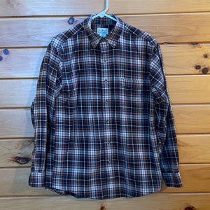 LL Bean Long Sleeve Plaid Flannel Shirt